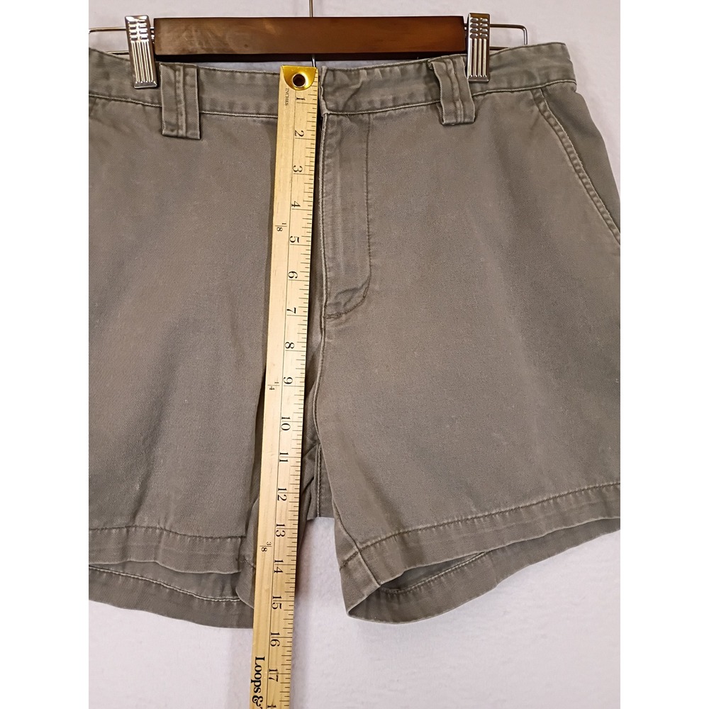 Classic Minimalist Calvin Klein Jeans Womens 10 Olive Green Cotton Chino Shorts - Picture 5 of 7